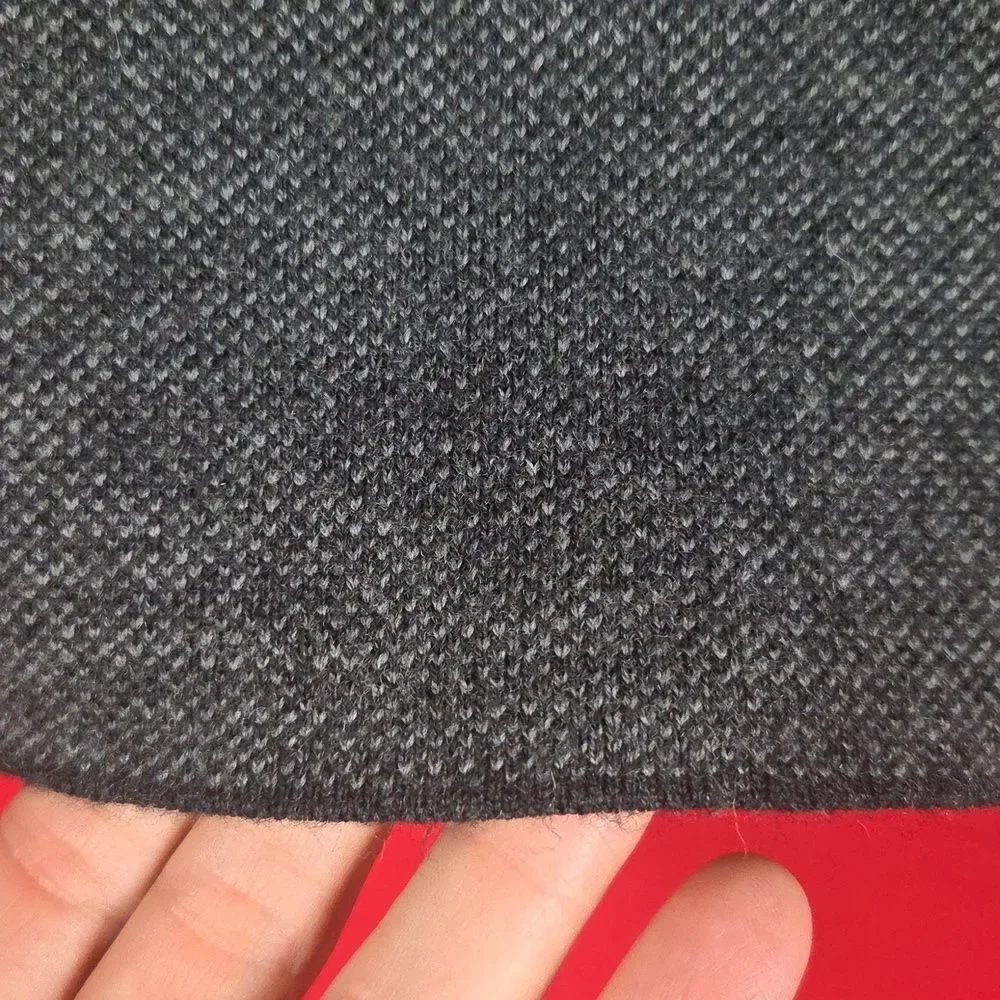 EILEEN FISHER Merino‎ Wool Skirt Gray Womens Size Petite Large Career Office